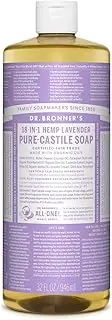 Dr. Bronner's - Pure Castile Liquid Soap - Organic Oils - 18-in-1 Multi-functional Soap For Humans, Homes & Pets - Lavender Scent - 946 ml