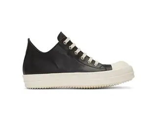 [全新真品代購] RICK OWENS 經典款 黑白皮革 低筒 休閒鞋