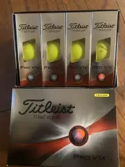 2 Dozen 2024 Titleist Yellow Pro v1x Golf Balls