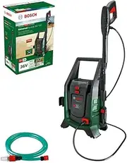 [Bosch] 36V Cordless High Pressure Washer Cleaner 1450 PSI Optimised Hydraulic System, 2 Pressure Modes, Double Filtration, 4m Hose, Self-Priming Capable, Nozzles Included (UniversalAquatak 36V-100)