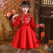 Toddler Baby Kids Girls Lunar Chinese New Year Tang Suit Thick Warm Princess New