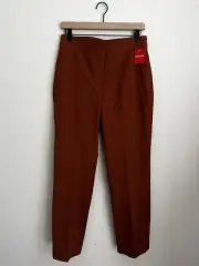 Spanx‎ Womens On The Go Ankle Slim Straight Pants Bronze Glow 20365R L