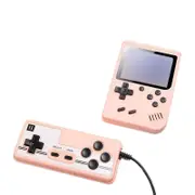 Mini Handheld Game Console with 500 Games Support TV Output and Two Players-Pink