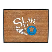 Slave To Chef - Funny Novelty Doormat Man Cave Floor mat