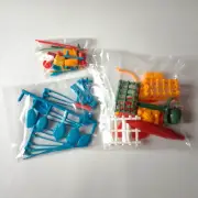ACCESORIES & WEAPON SET Marx Toys JIM JUNGLE DAKTARI PLAYSET Canoes Shields