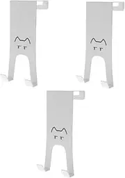 OSALADI Pcs Cubicle Hook Iron and Steel over Door Hanger Single Hook Door Hanger for Coat Towel