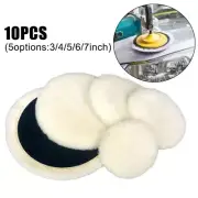 10pcs Heavy Cut Woolen Buffer Pads for Car Polisher Suitable for All Cars