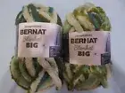 BERNAT BLANKET BIG GREEN SPLASH 2PC OF YARN - NEW