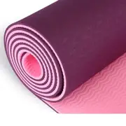 NNEOBA Non-Slip TPE Yoga Mat 6mm for Women & Kids