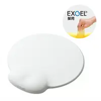 在飛比找博客來優惠-ELECOM dimp gel日本頂級舒壓鼠墊-白