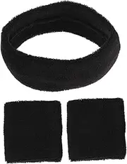 [Totority] Multi-Purpose Sports Headband Wristband Set Sweat-Absorbing for Men Women Running Basketball Yoga Tennis