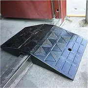 Curb Ramp Loading Ramps Door Threshold Ramp Rubber Entry Ramp for Doorway, Heavy Duty Bridge Threshold Ramp for Wheelchair, Slip-Resistant Transition Ramp, Load 22000 Lbs