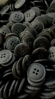 Raisin Colored Buttons 20mm, 4 Hole Sewing/Crafts Buttons - 24 Pieces (025)
