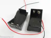 50pcs 1X 9V 9 Volt Cell Battery Clip Holder Box DC Case with wire Lead DIY