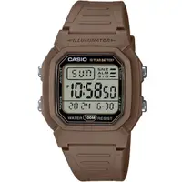 在飛比找momo購物網優惠-【CASIO 卡西歐】復古潮流方形數位腕錶/咖(W-800H