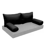 |SLIPCOVER ONLY| S2 Outdoor Bolster Backrest Pillow Covers Knife Edge Twin AD109