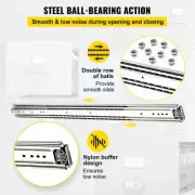 Soft Close Drawer Slides 40 Inch Full Extension Ball Bearing 500lb Capacity