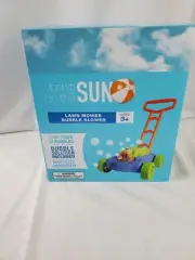 Bubble Blowing Lawn Mower with Bubble Solution Included NEW Free Shipping