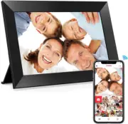 10.1" WiFi Digital Photo Frame – HD Touchscreen, Auto-Rotate, Frameo App Sharing