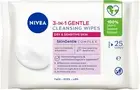 Gentle Cleansing Face Wipes (25 Pack) | Removes Waterproof Makeup | Hydrates wit