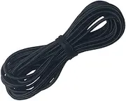Huouo 3/16" Elastic Bungee Cords, 25 Feet Marine Grade Kayak Heavy Stretch Shock String Ropes & Tie Down Trailer Straps for DIY Projects Black