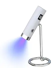 Lesunbak Nail Polish UV Light | LED Nail Polish UV Lamp,Manicure Tool with Adjustable Magnetic Rotating Bracket for Beauty Salon, Dormitory, Travel, Business Trip