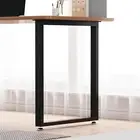 Metal Table Legs Desk Legs 28''H X 24''W, Modern Style Heavy Duty Industrial Tab