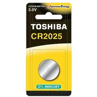 在飛比找樂天市場購物網優惠-【東芝Toshiba】CR2025鈕扣型 鋰電池1粒裝(3V