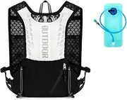 Hydration Vest Backpack,Lightweight Water Running Vest Pack with 1L Water Bladder Bag Daypack for Hiking Trail Running Cycling Race Marathon for Women Men