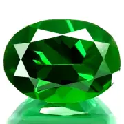 SPARKLING UNHEAT RARE NATURAL BEST 5A+ TSAVORITE GREEN GARNET FROM TANZANIA OVAL