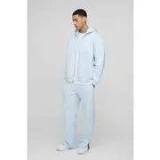 Mens Sky Blue Oversized Ofcl Man Split Hem Jogger Tracksuit