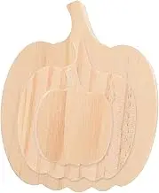 iplusmile 3Pcs Wooden Pumpkin Decorations Unfinished Rustic Fall Pumpkin Blocks for Thanksgiving Halloween Home Decor Eye Catching Autumn Charm for Table Centerpieces