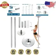 Standard 45mm Adjustable Dance Pole - Spinning & Stationary Modes for Home Use