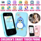 Kids Smart Phone Camera Toys Touchscreen Learning Phone MP3 Player w/ 32GB Card