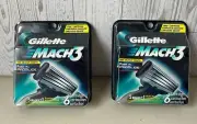 NEW GILLETTE MACH3 REFILL CARTRIDGE RAZOR BLADES FOR FOR MACH 3 12 CT PROGLIDE