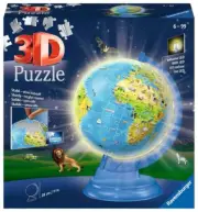 Ravensburger Children's Globe Night Edition (EN) 180 Piece Jigsaw Puzzle