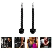 2 Pcs Rope Pull Down Attachment For Cable Machine Single End Tension Triceps