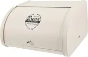 MUCKLILY Sturdy Metal Bread Box Lid Kitchen Bread Holder Storage Container Bread Bin for Home Snack Fruit Organizer