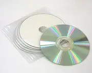 Traxdata 5 x Blank CD Discs - CD-R 52x White Printable in Plastic Sleeves