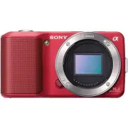 Sony a (alpha) NEX-3 14.2 MP Digital Camera Red (Body Only)