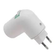 EU Plug PBT PP to E27 Lamp Base Adapter