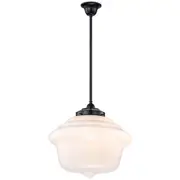 Black Period Pendants Lights Carlton 40cm Victorian Schoolhouse Lighting Inspirations