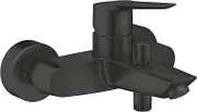GROHE Start 242062432 Bath Tap (Shower Fitting for Bathtub, Auto Diverter Tub/Shower, Integrated Return Valve, Metal Lever, Mixer Tap with S Connections), Black