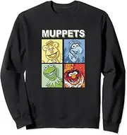 [Disney] The Muppets Kermit The Frog & Muppet Color Box Ups Sweatshirt