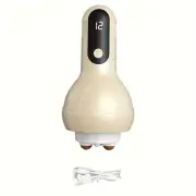 NNETM LCD Display Electric Full Body Massager - 12 Gears Adjustment(Cream)