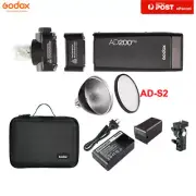 Godox AD200Pro TTL Dual Head Pocket Camera Flash Speedlite with AD-S2 Reflector