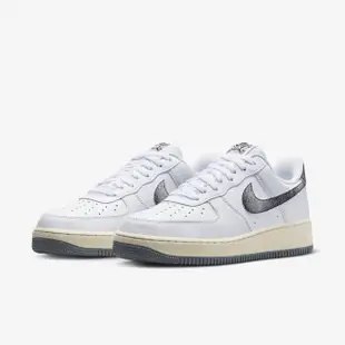 【NIKE 耐吉】Air Force 1 07 LX 男 休閒鞋 經典 AF1 嘻哈50週年 白灰(DV7183-100)