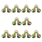 10PCS Connector Hooks Heavy Type Keyhole Hat Hooks 2X 1.7 inches Wooden Wall