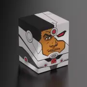Ultimate Guard Squaroes 100+ Boulder Standard Deck Box DC Justice League Cyborg