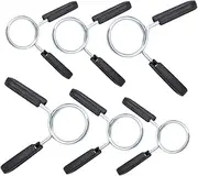 BESPORTBLE Snap Buckle Collar Clamps for Barbell Dumbbell Spring Clip 6 Pack Steel Buckle Safe for Gym Powerlifting